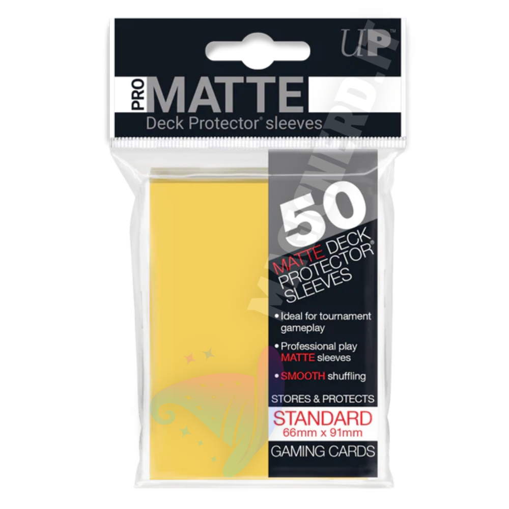 PRO-Matte Standard Sleeves Yellow Ultra Pro (50 Bustine)