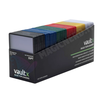 Rigid Toploader Colorati 35pt 3″x4″ (120 Pezzi) - Vault X