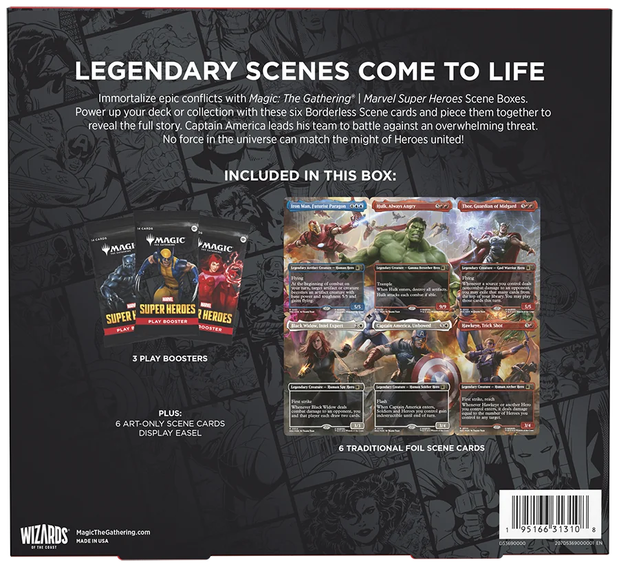 Heroes United Scene Box Marvel Super Heroes Mtg ENG