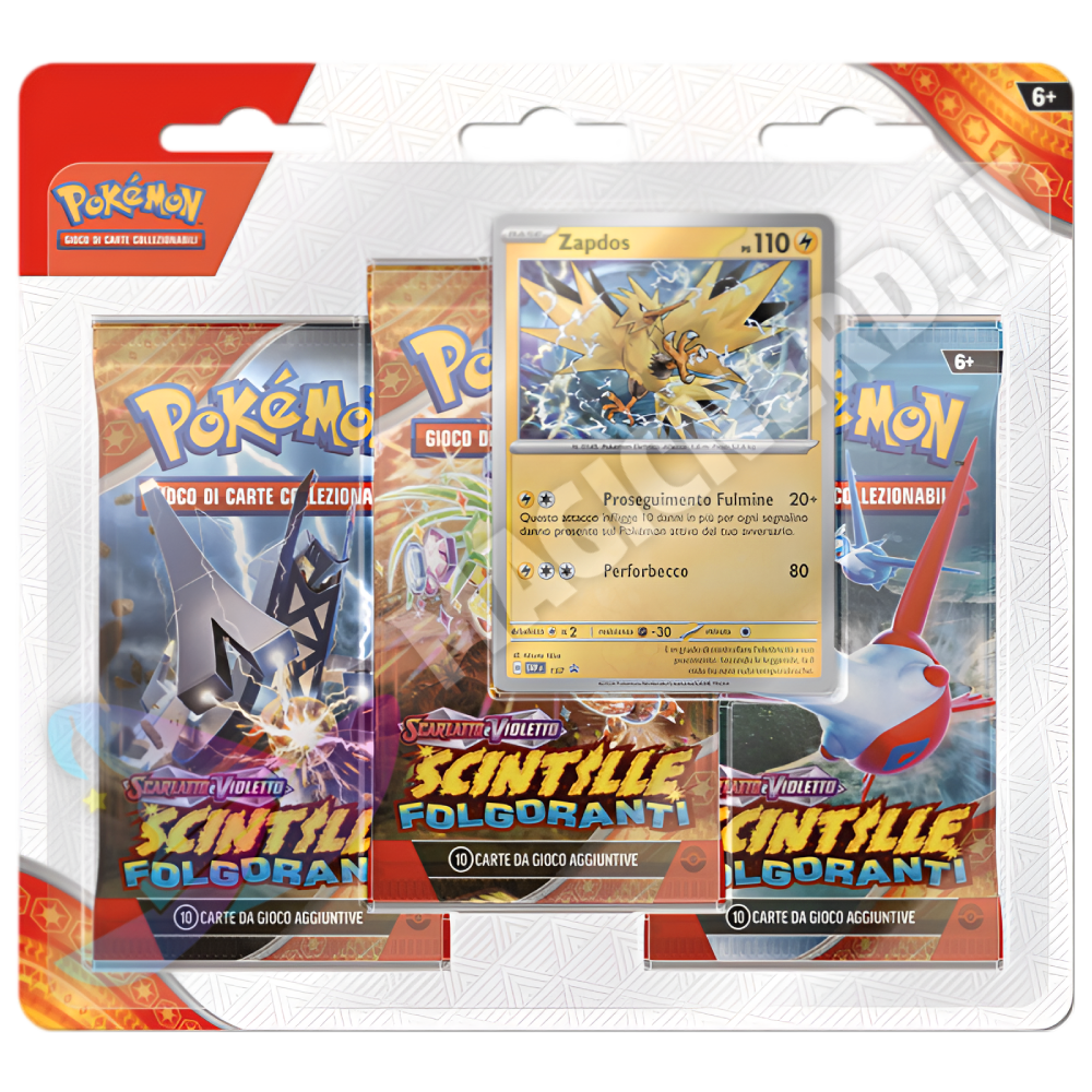 Scintille Folgoranti - Blister 3 Bustine Zapdos (ITA)