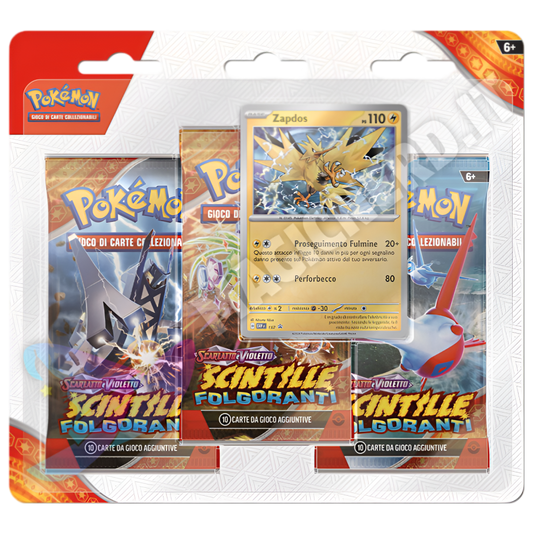 Scintille Folgoranti - Blister 3 Bustine Zapdos (ITA)