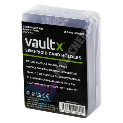 Semi-Rigid Card Holder (Confezione da 50 Pezzi) - Vault X