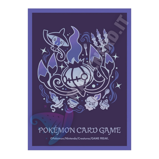 Pokemon – Bustine Protettive Standard Pokemon Center Gloss Chandelure Evolutionary Path (64 Bustine)