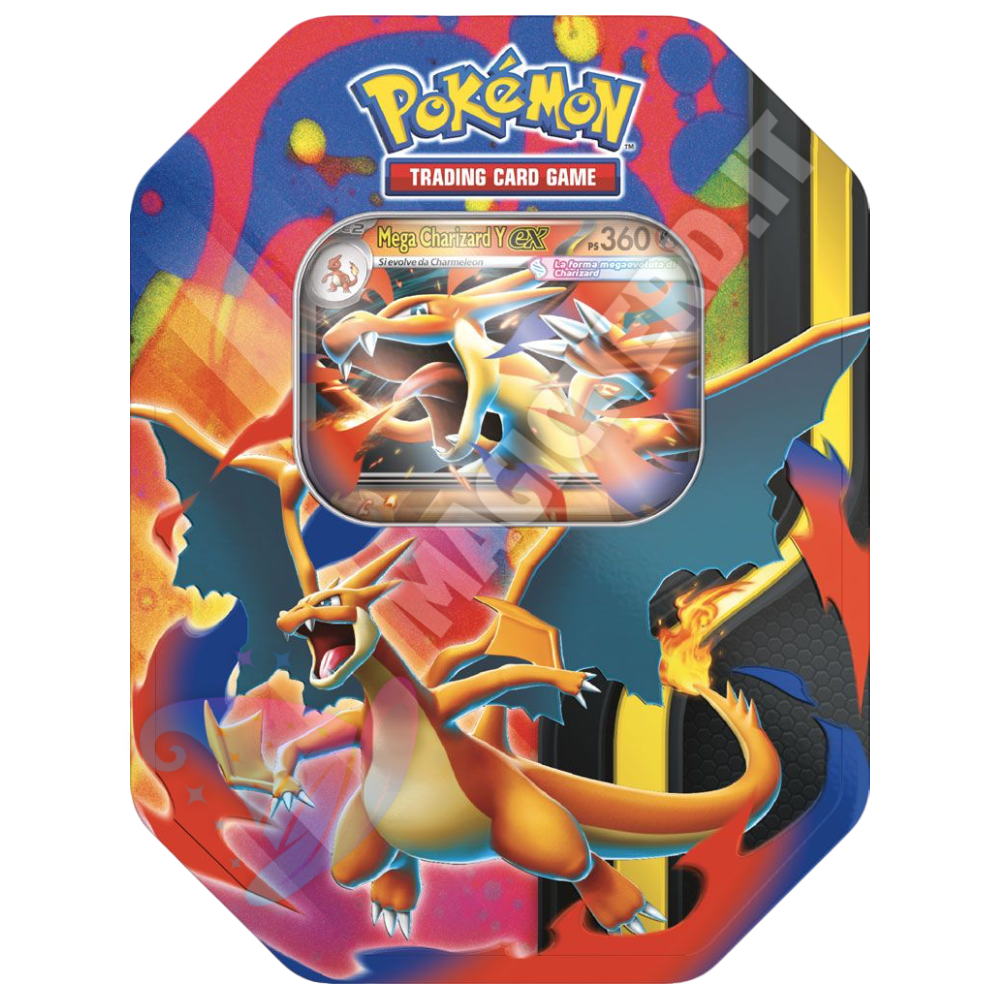 Pokemon Tin Da Collezione Mega Charizard Y (ITA)
