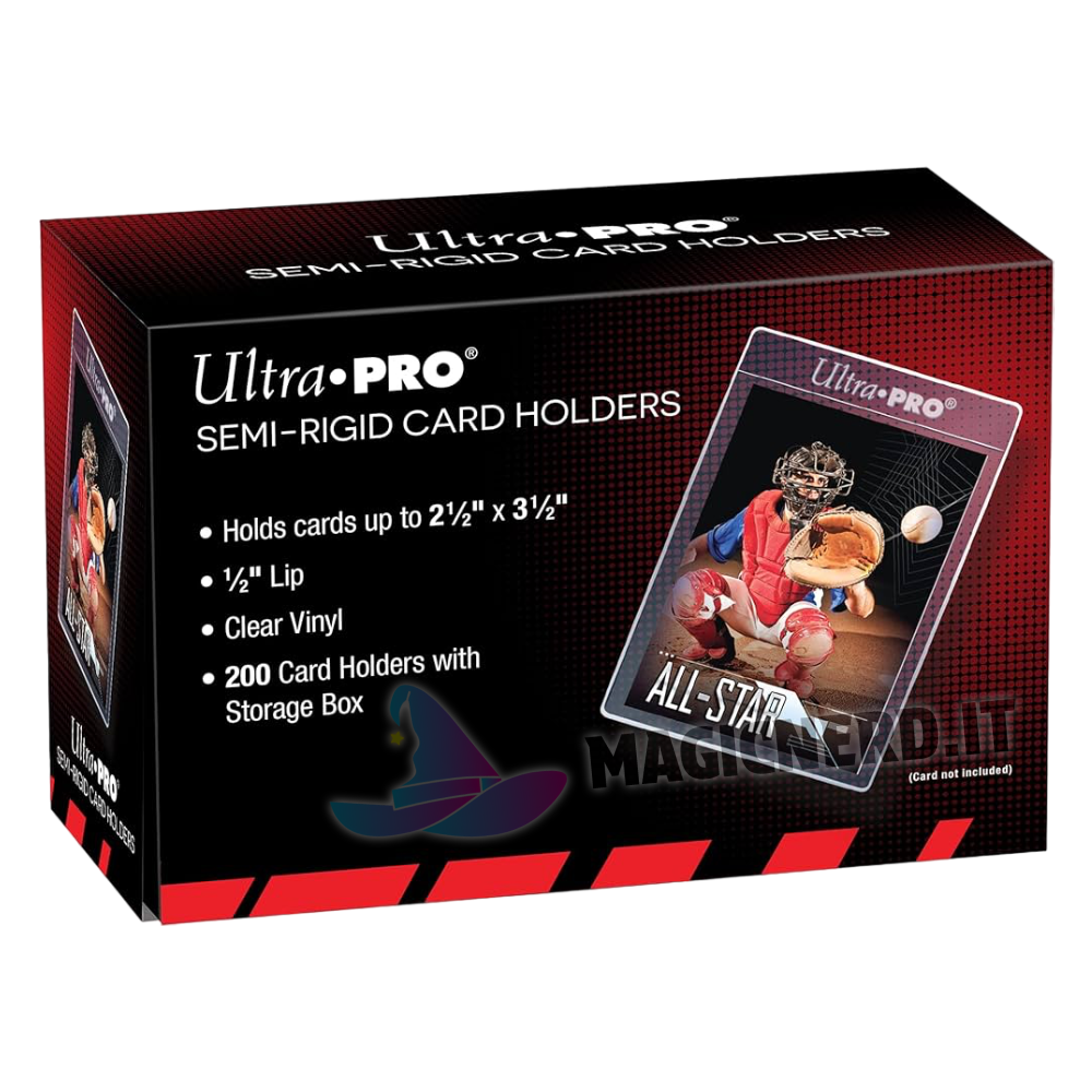 Semi-Rigid Card Holders 1/2"x 3 1/2" (200 pezzi) - Ultra Pro