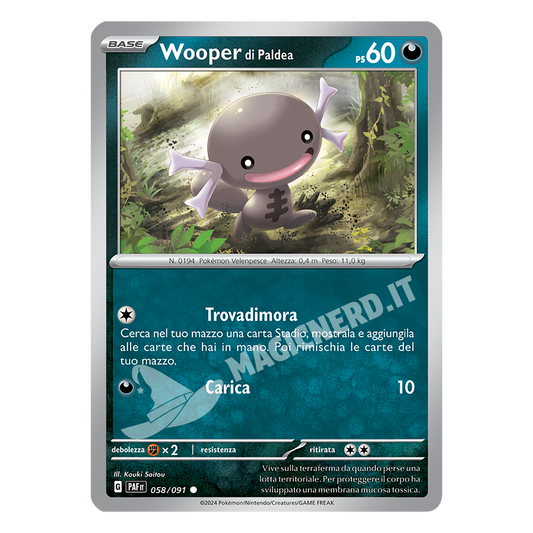 058/091 Wooper di Paldea Comune PAF